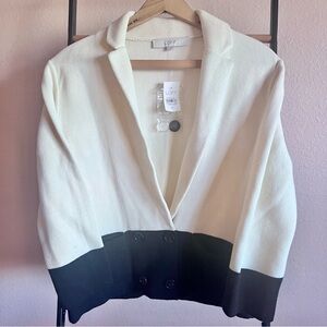Loft Double Breasted Sweater Blazer, NWT